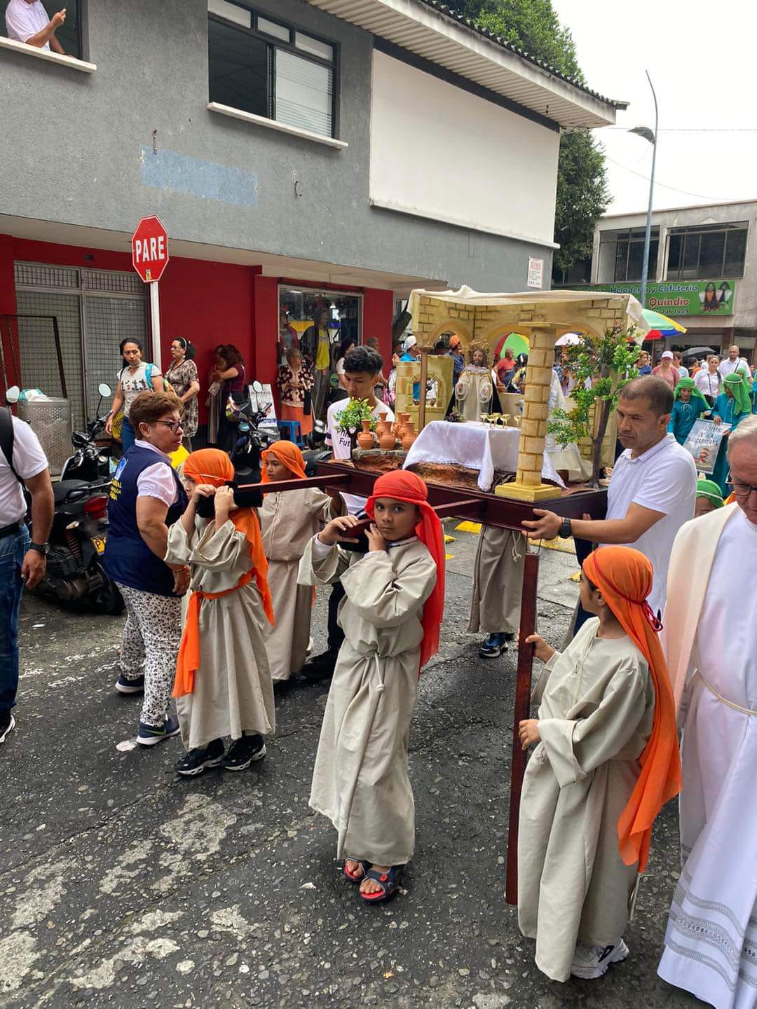 Semana Santa Infantil en Armenia. Foto Cortesía Catedral Inmaculada Concepción