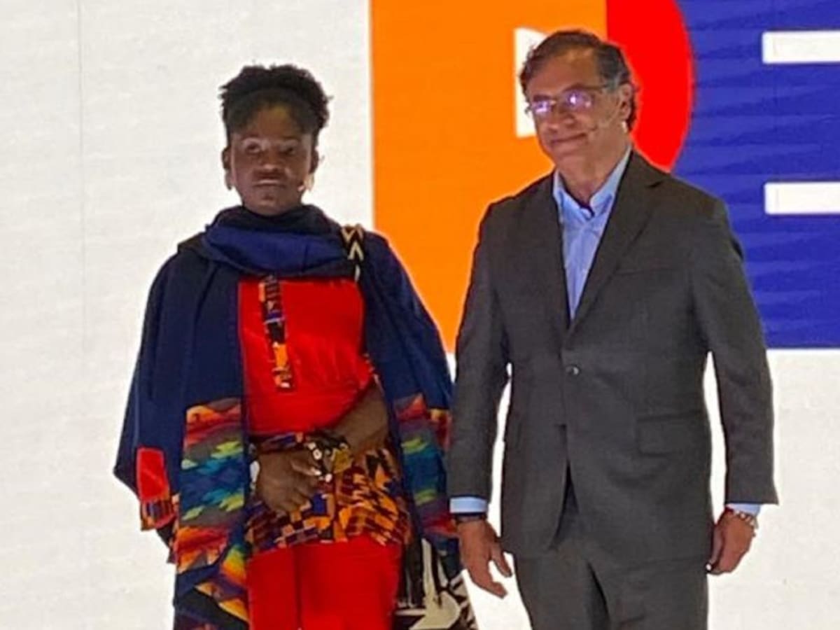 Gustavo Petro oficializó a Francia Márquez como su fórmula vicepresidencial