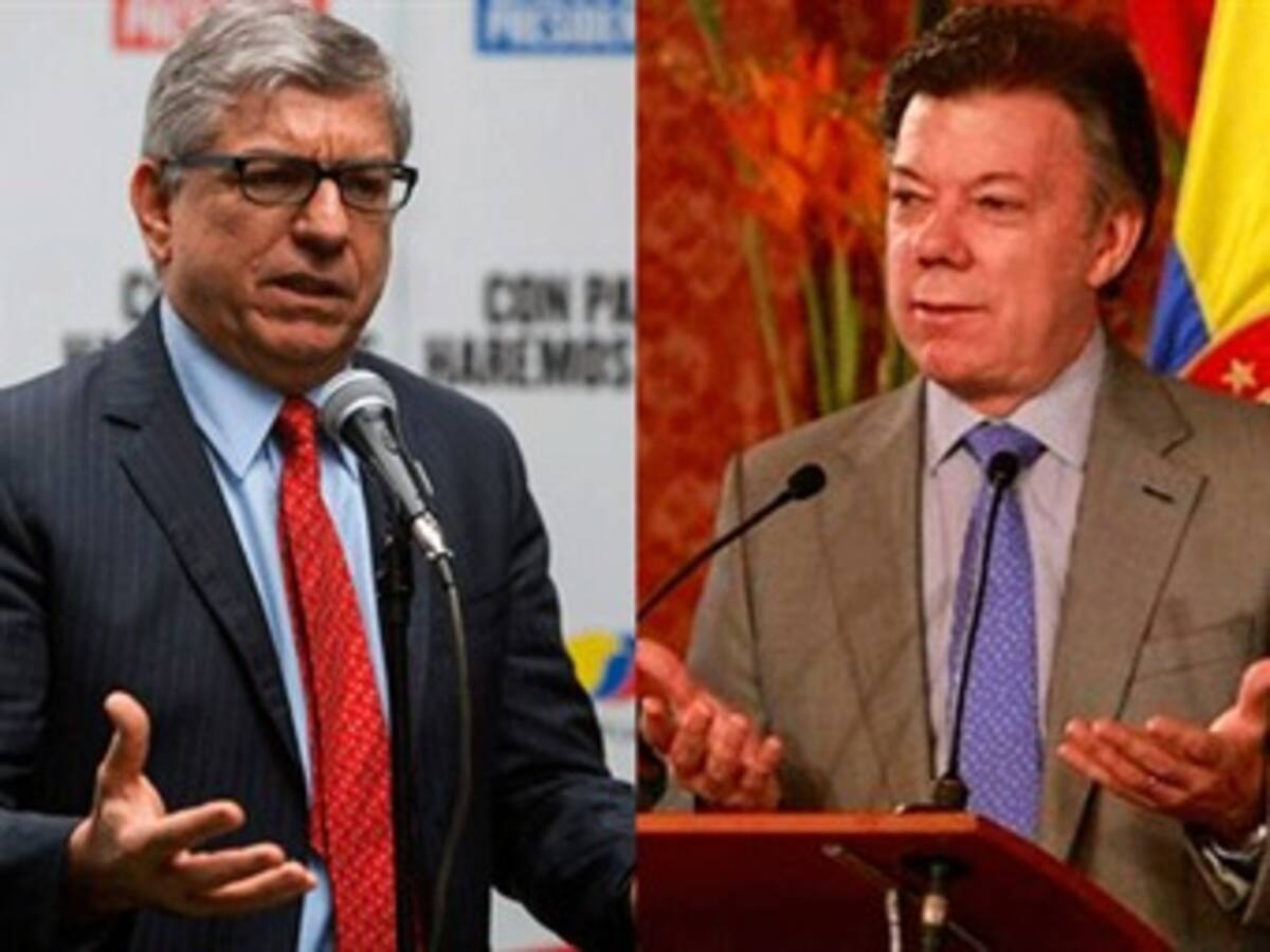 Siguen diferencias de Santos y Gaviria sobre contralor