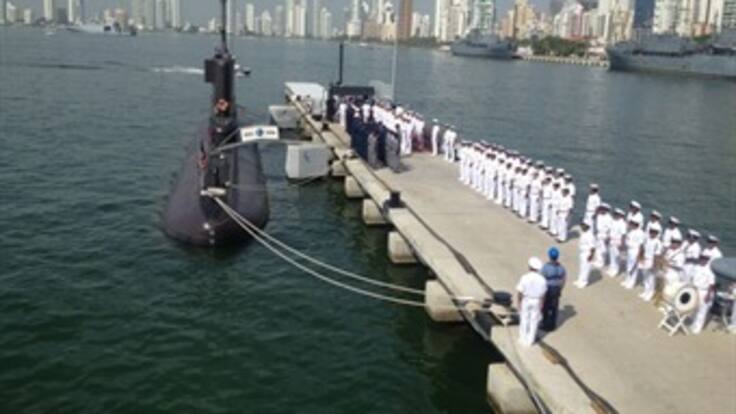 El submarino ARC Tayrona, modernizado, vuelve a sumergirse