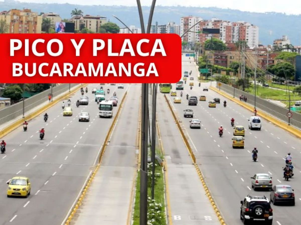 Atentos | Así regirá el Pico y Placa en Bucaramanga: Nueva rotación a partir del 1 de julio