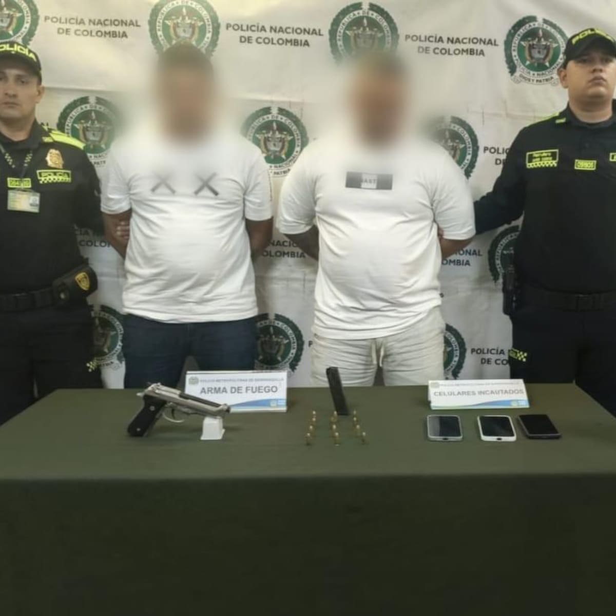 Policía capturó dos presuntos integrantes de ‘Los Costeños’ en Barranquilla