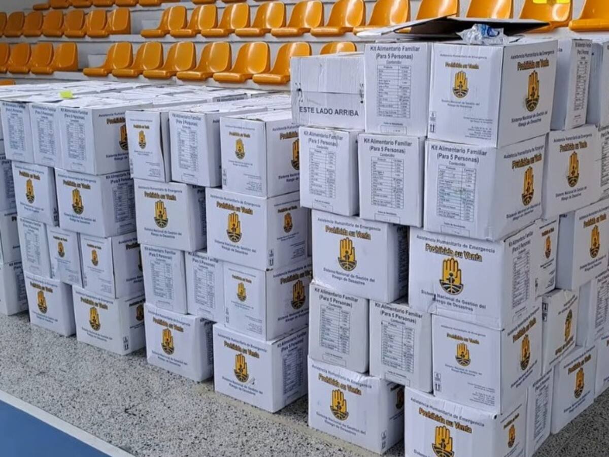 Llegaron las ayudas humanitarias de la UNGRD para 500 familias damnificadas en Supía, Caldas