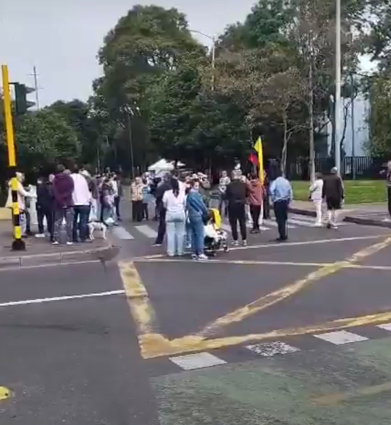 Vecinos de La Esmeralda protestaron en rechazo a carreras atléticas que generan cierres viales