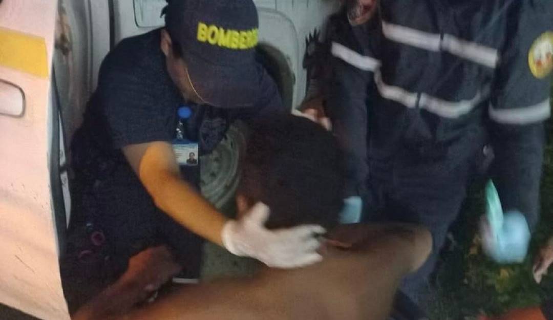 Un menor resultó en medio de una riña. Crédito: Bomberos Marmato, Caldas.