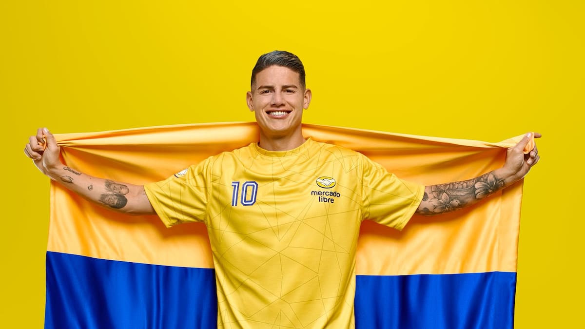 Mercado Libre anuncia a James Rodríguez como su nuevo embajador en Colombia para 2026