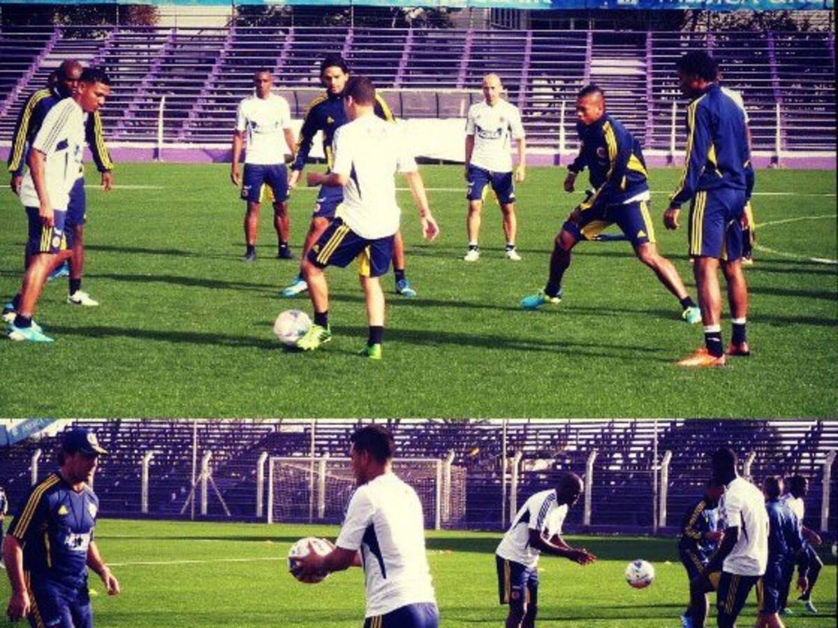 La Selección Colombia entrenó en Montevideo