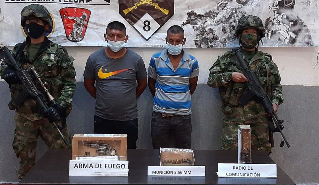 Capturados hombres del GAO-r Dagoberto Ramos Ortiz en Corinto, Cauca