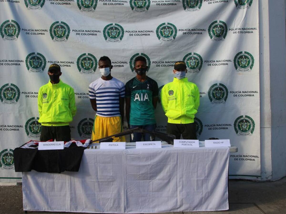 Dos capturados tras incautación de una caleta del ELN en Bolívar