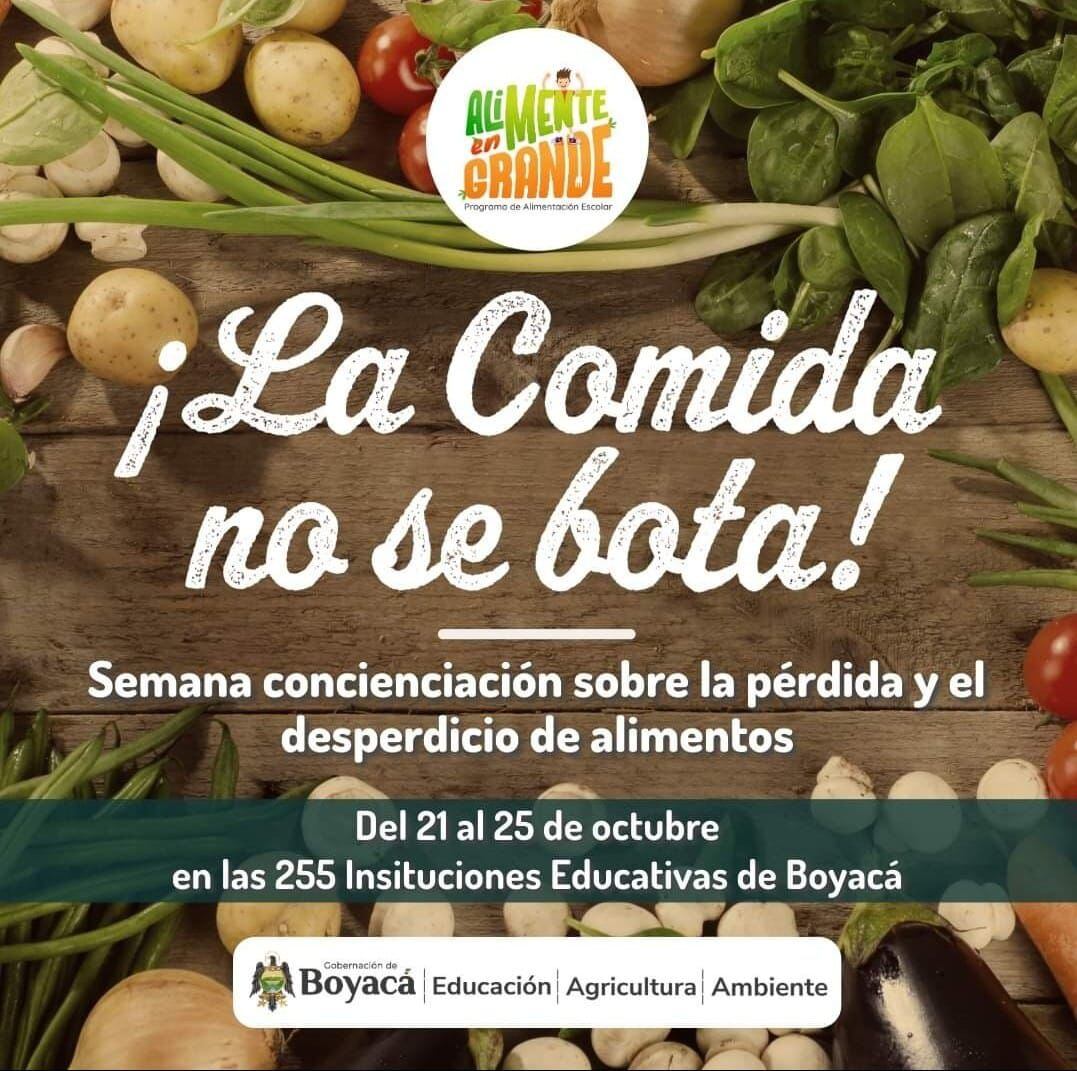 Juan Diego Castillo, profesional del Programa de Alimentación Escolar, lidera una campaña que busca reducir el desperdicio de alimentos en el PAE.