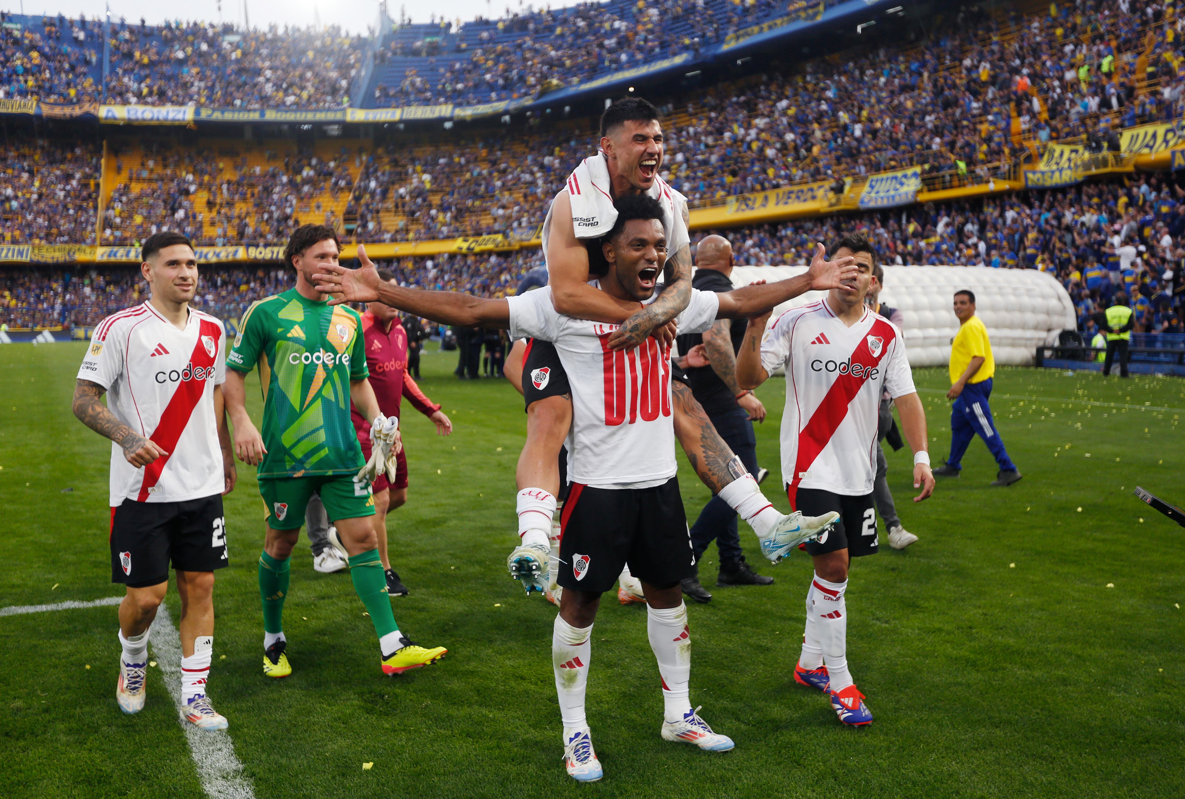 Miguel Borja en River Plate/Getty Images.