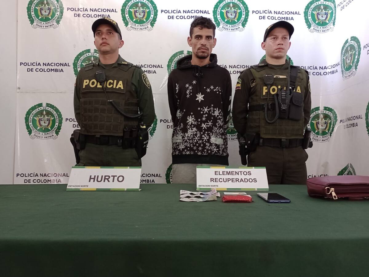 Capturan a alias “El Rapiña” dedicado a robar los bolsos de las mujeres