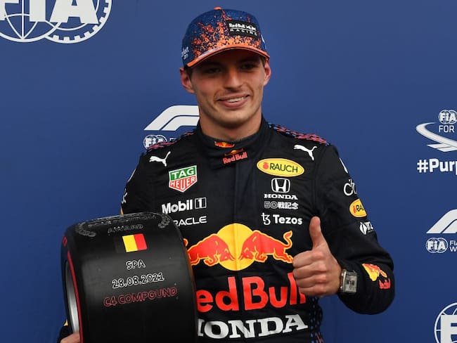Max Verstappen, piloto neerlandés que logró la &#039;pole&#039; para el GP de Bélgica
