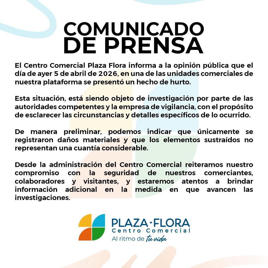 Comunicado plaza Flora