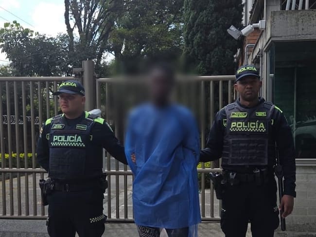 Capturado por atacar a seis personas en una celebración en Medellín. Foto: Policía Meval.