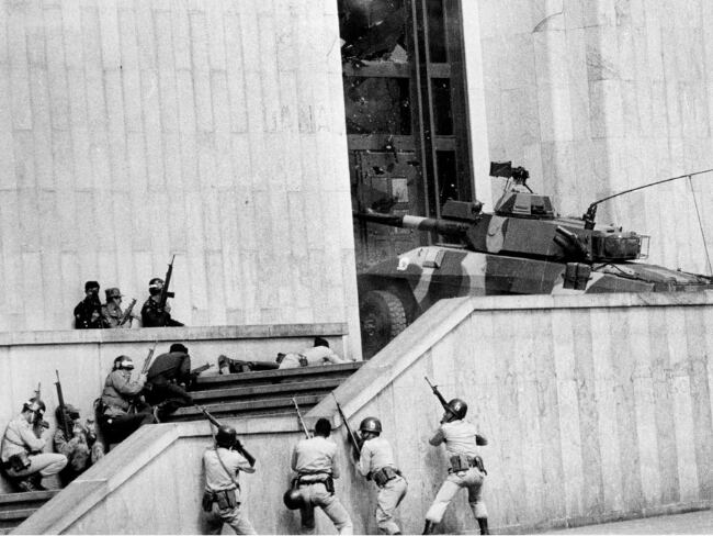 Toma del Palacio de Justicia (Colprensa).