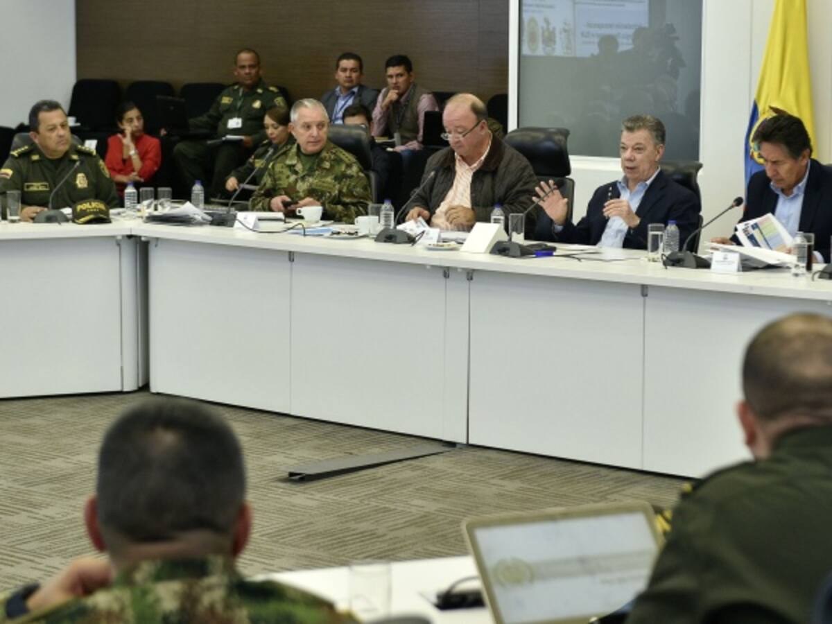 Santos lidera Consejo extraordinario de Seguridad en Bogotá
