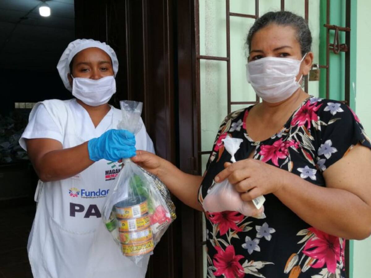 Entregan alimentos del PAE en Magangué, Bolívar
