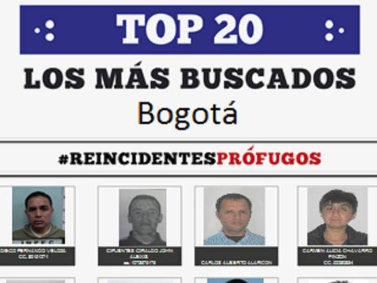 La Fiscalía presentó el top de los 20 delincuentes más buscados por ciudad
