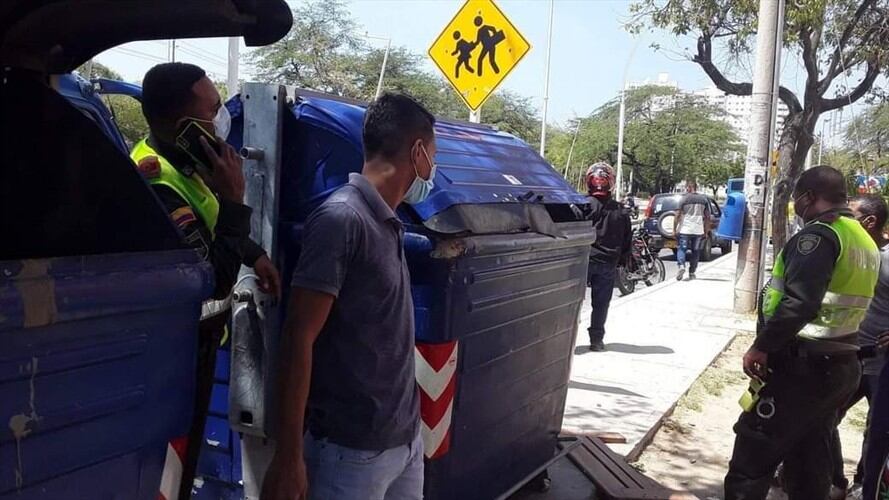 Encuentran un feto de 6 meses de gestación en un contenedor de basura en Santa Marta. Foto: Redacción W Radio