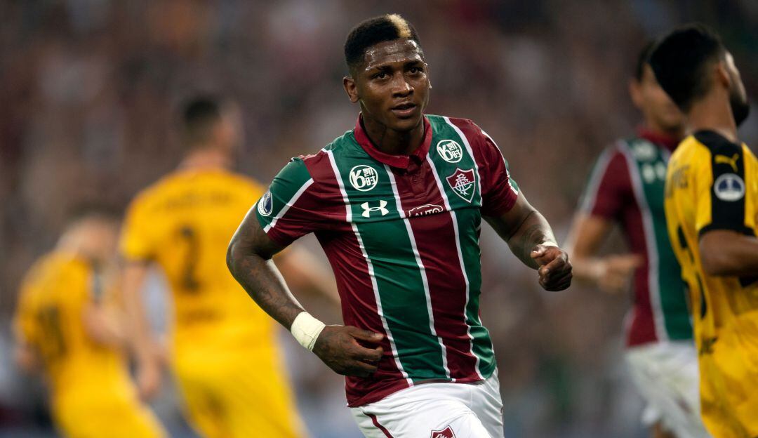 Yony González durante su paso por el Fluminense en su primera etapa en Brasil.