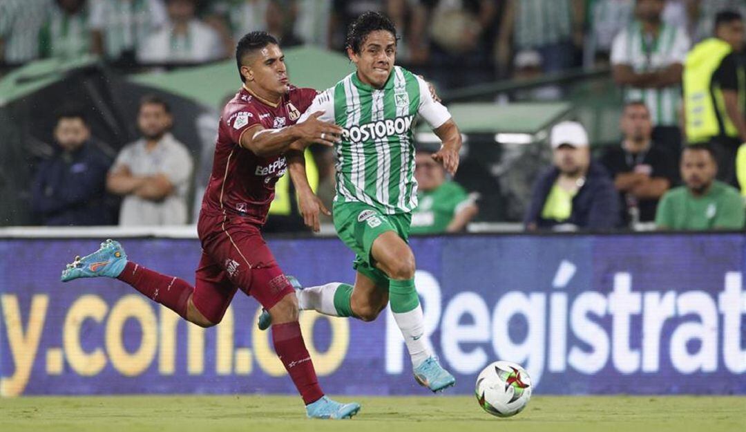 Daniel Cataño de Tolima y Daniel Mantilla de Nacional