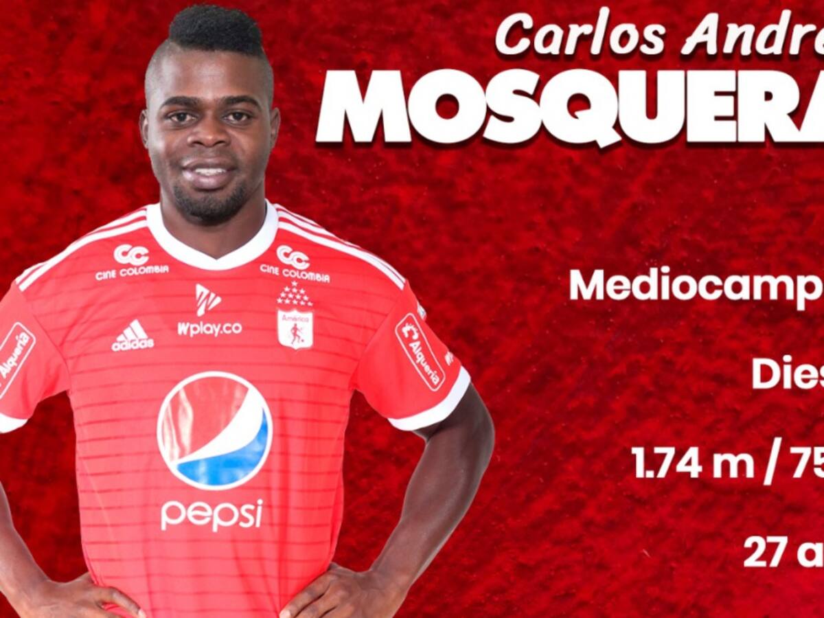 Carlos Mosquera, nuevo jugador del América de Cali