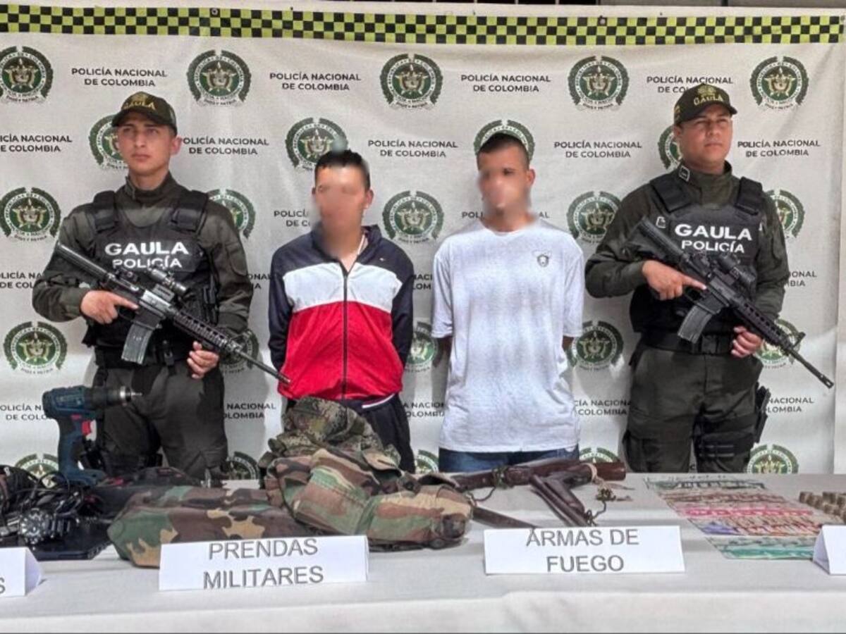 Capturan a delincuentes que se hacían pasar por miembros del Clan del Golfo en Cundinamarca