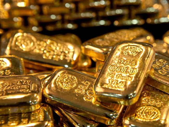 Lingotes de oro (Foto vía Getty Images)