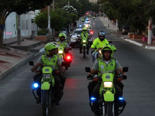 Caravanas de seguridad en los barrios de Barranquilla