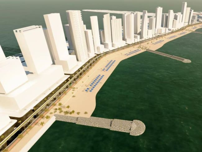 13,95% avance de Proyecto de Protección Costera de Cartagena Fase 1
