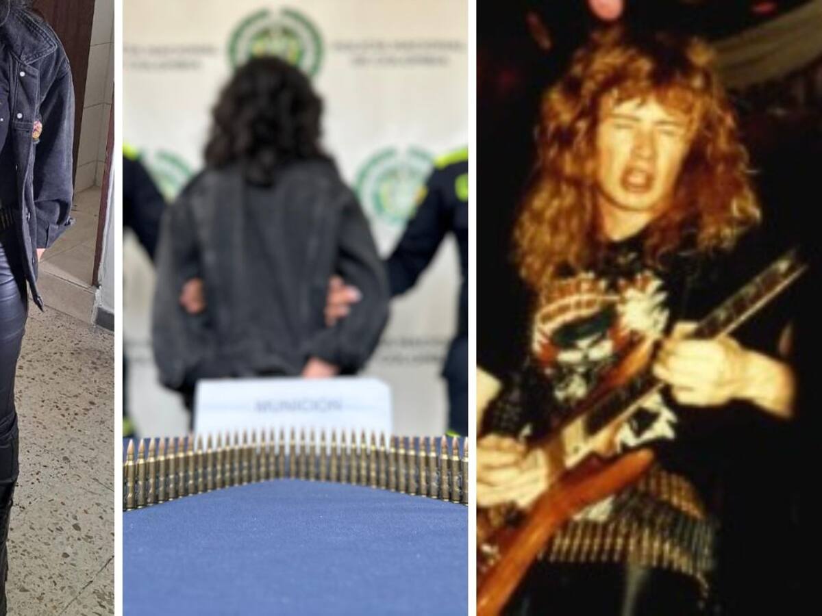 Capturan a mujer que usaba un cinturón con balas, al estilo del vocalista de Megadeth