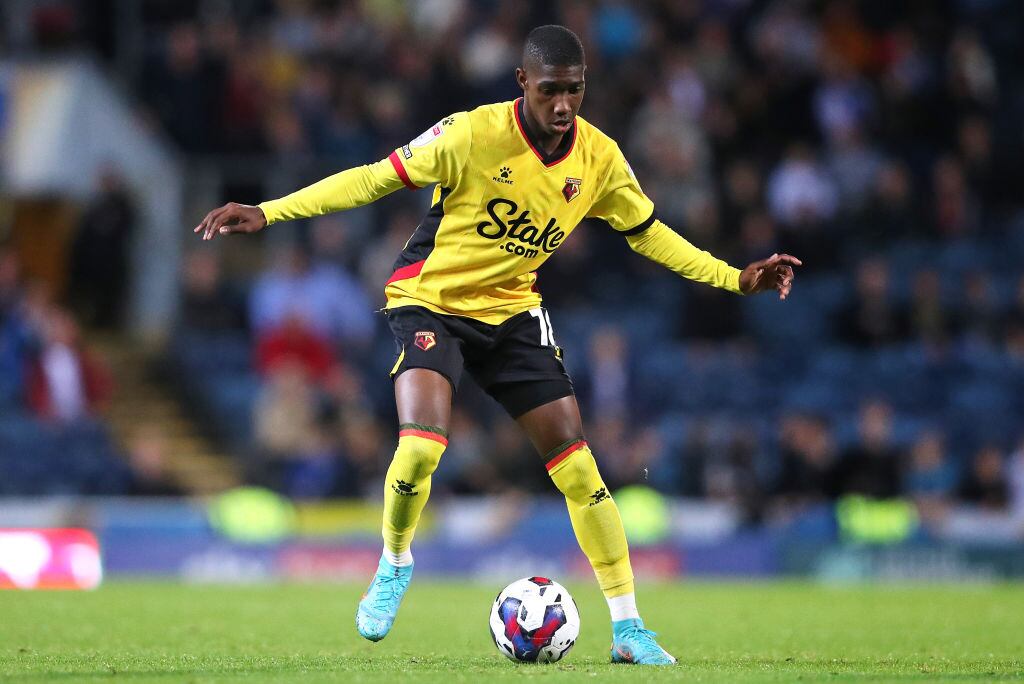 Yaser Asprilla durante un partido del Watford ante Blackburn Rovers (Photo by Alex Livesey/Getty Images)