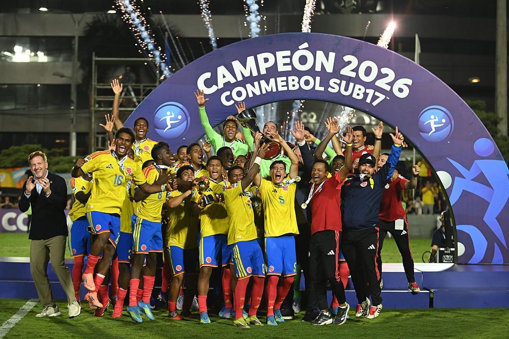 Colombia celebra el título del Sudamericano Sub-17 / Getty Images
