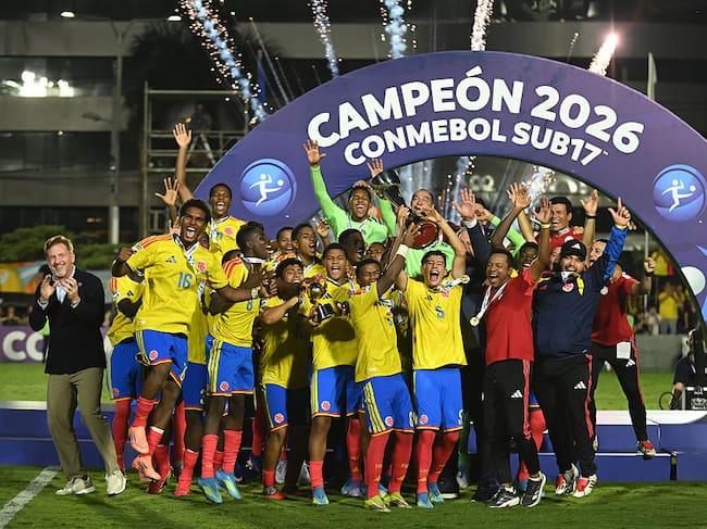 Colombia celebra el título del Sudamericano Sub-17 / Getty Images