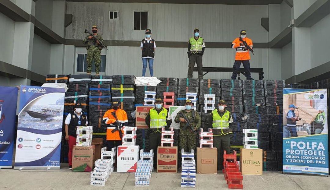Las dos embarcaciones que movilizaban la mercancía fueron incautadas.