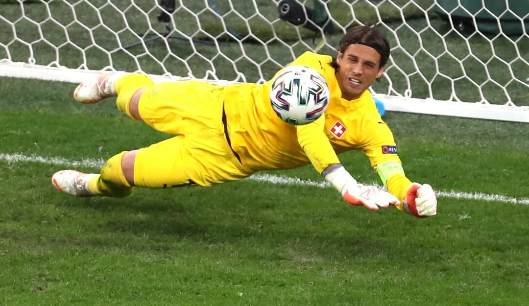 Yan Sommer en la Eurocopa 2021 ante España