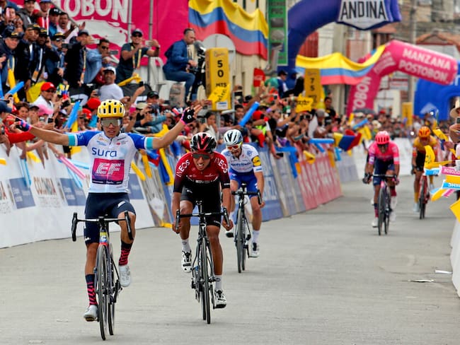 Tercera etapa del Tour Colombia 2.1 ganada por Juan Sebastián Molano en 2020 (Colprensa - Cortesía)
