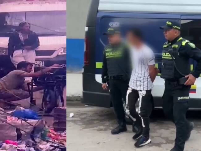 Delincuentes capturados en Bogotá