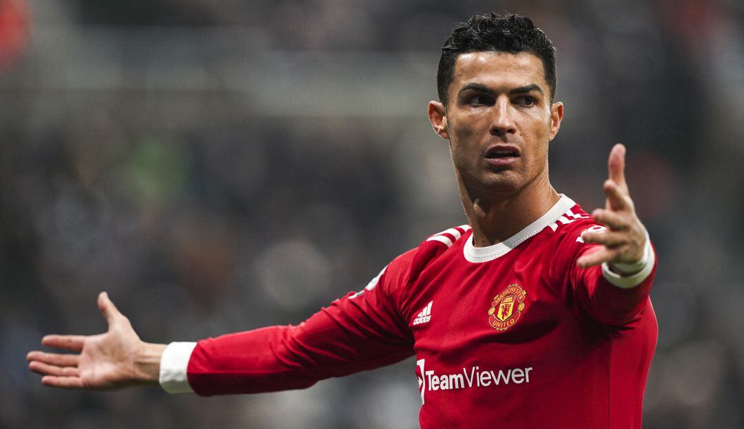 Cristiano Ronaldo con el Manchester United en 2021
