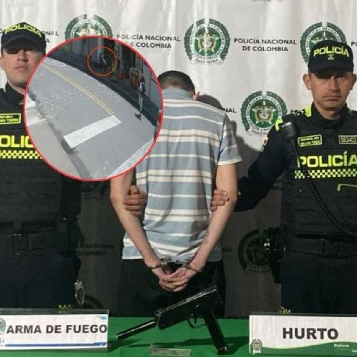 Ladrón intentó robar supermercado en el occidente de Bogotá con una subametralladora con silenciador