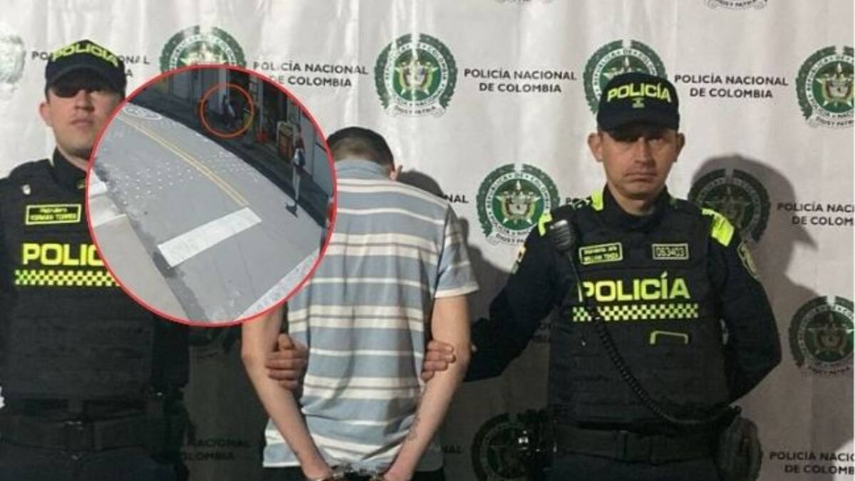 Ladrón intentó robar supermercado en el occidente de Bogotá con una subametralladora con silenciador