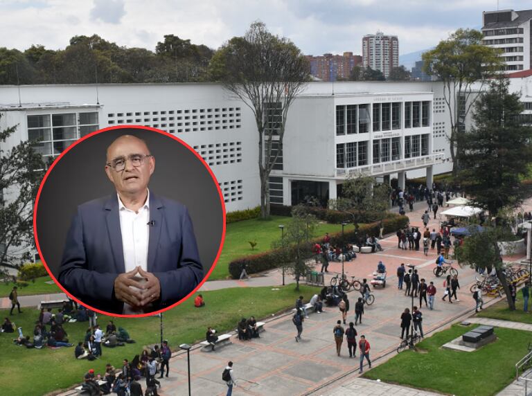 Rector de la Universidad Nacional, Ismael Peña / Instalaciones de la Universidad Nacional de Colombia (Colprensa)
