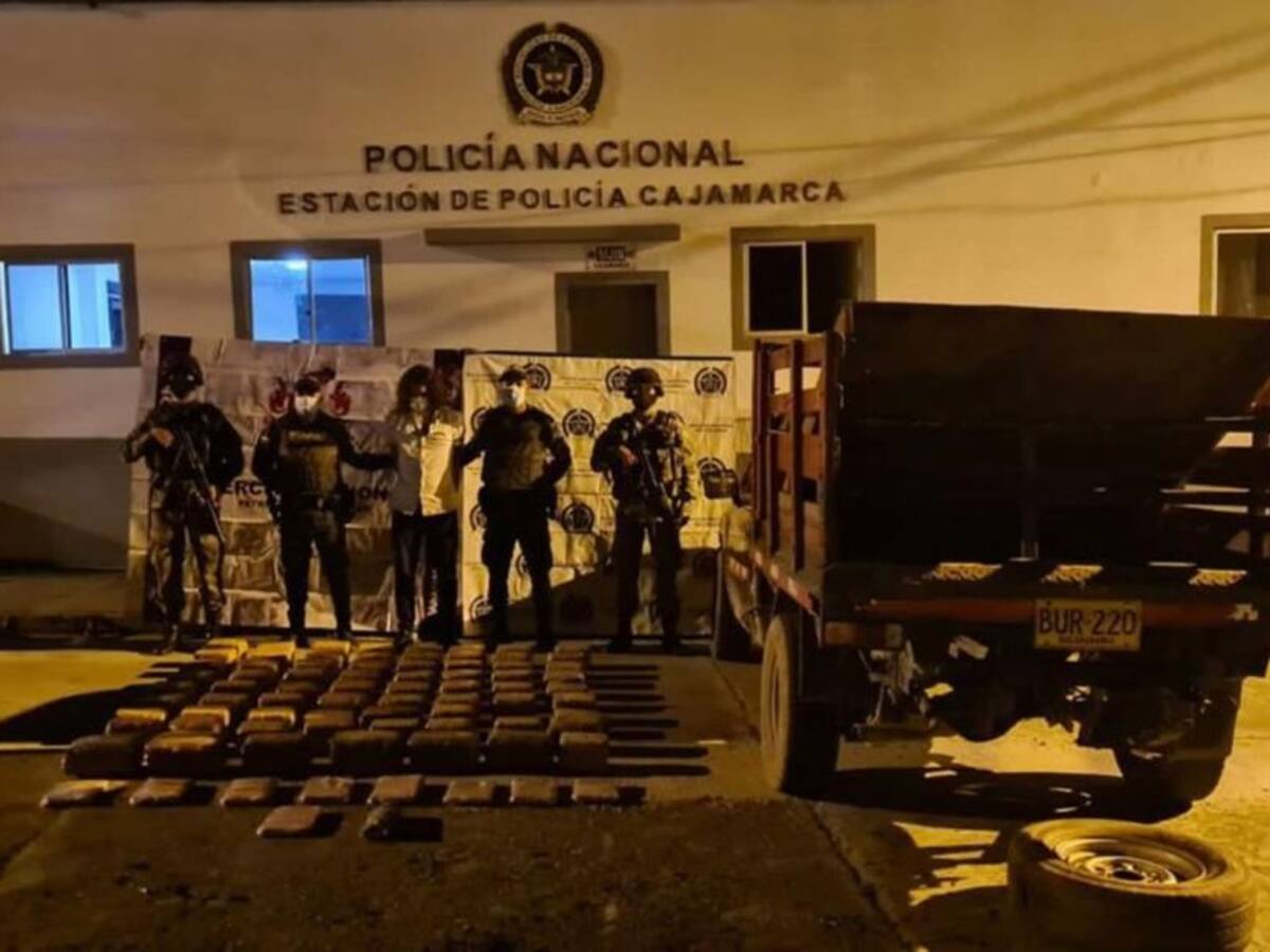 Incautan más de 160 mil dosis de marihuana en Cajamarca, Tolima