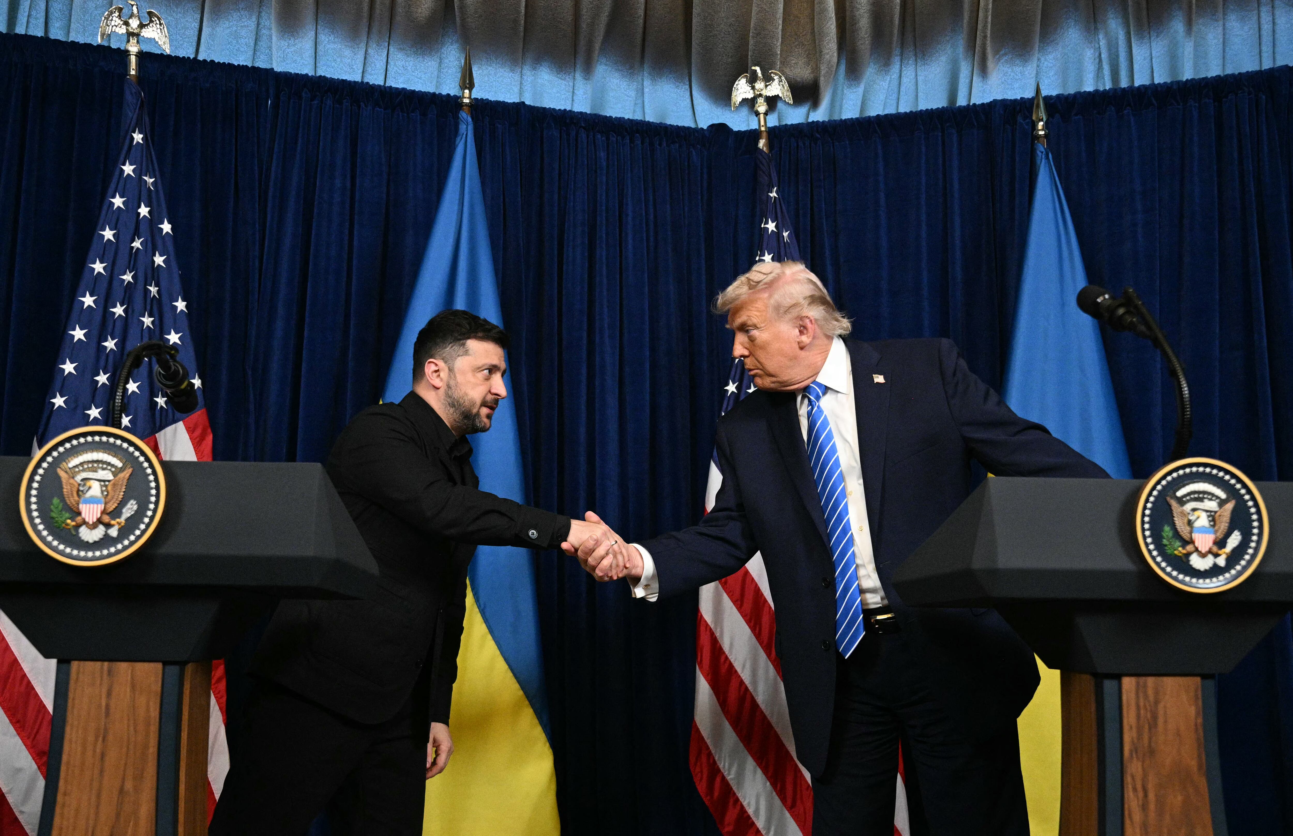 Trump tras reunión con Zelenski: “Nos estamos acercando” a un acuerdo sobre Ucrania. Foto: AFP.