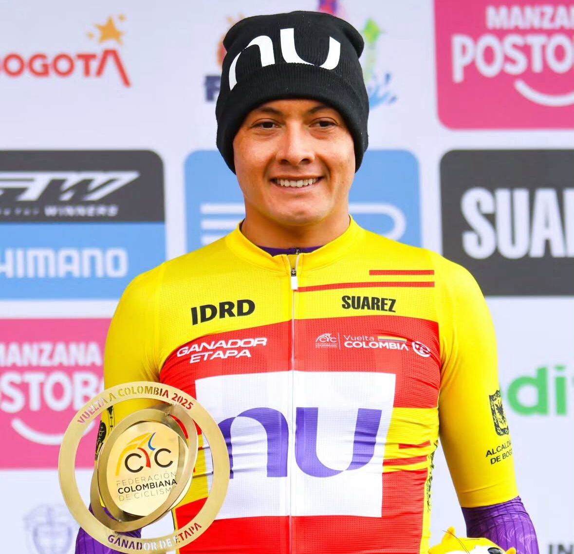 Rodrigo Contreras, ganador de la vuelta a Colombia 2025 / Instagram: Rodrigo Contreras.