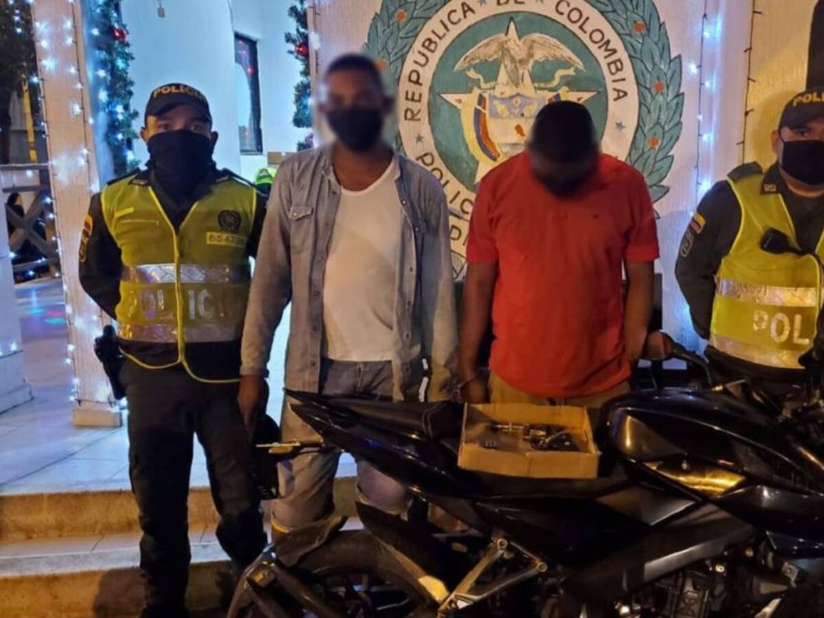 Capturadas 4 personas por porte ilegal de armas de fuego en Cartagena