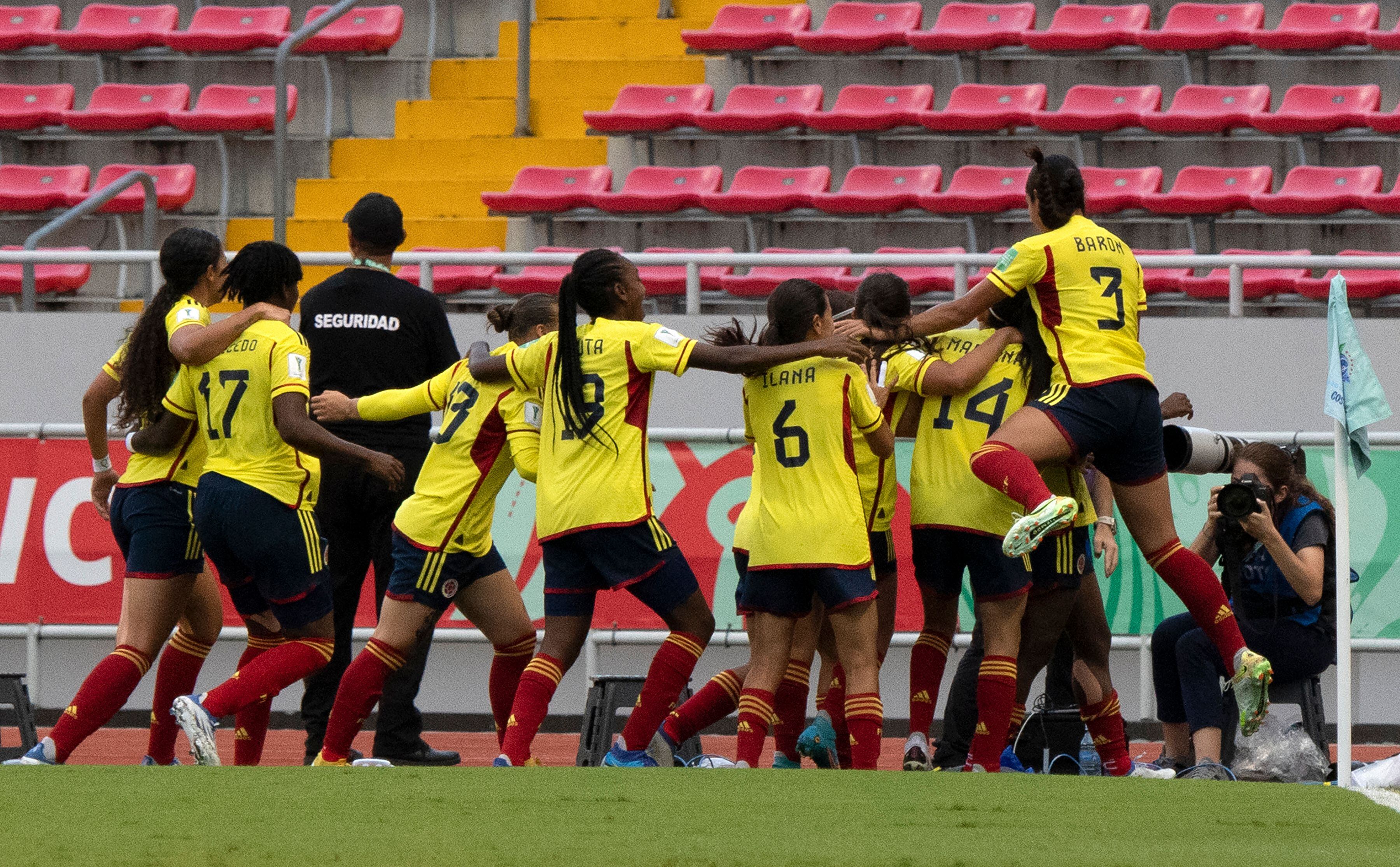 Selección Colombia Femenina Sub 20 en Nueva Zelanda. (Photo by EZEQUIEL BECERRA/AFP via Getty Images)