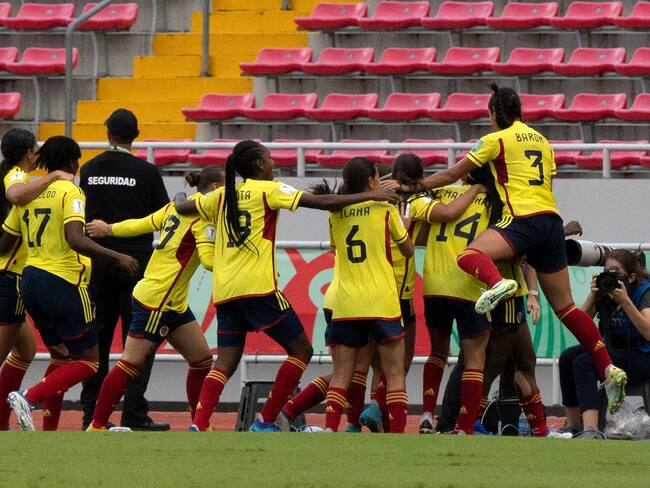 Selección Colombia Femenina Sub 20 en Nueva Zelanda. (Photo by EZEQUIEL BECERRA/AFP via Getty Images)