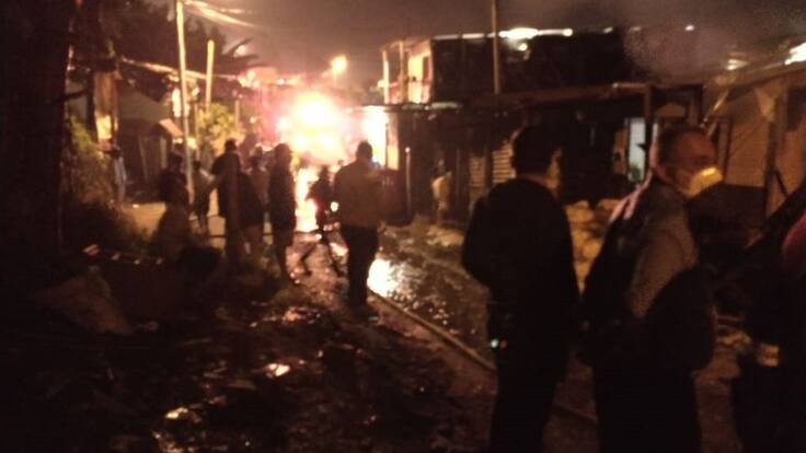 10 familias damnificadas dejó incendio en Armenia